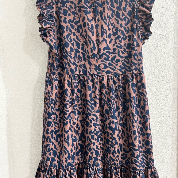Cheetah Print Mauve/Dark Blue Dress - Picture 2 of 2